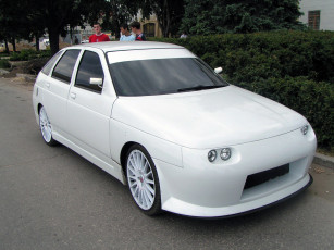 Картинка vaz 2112 lada автомобили выставки уличные фото