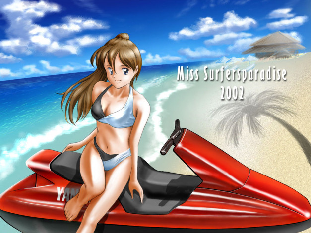 Обои картинки фото аниме, miss, surfersparadise
