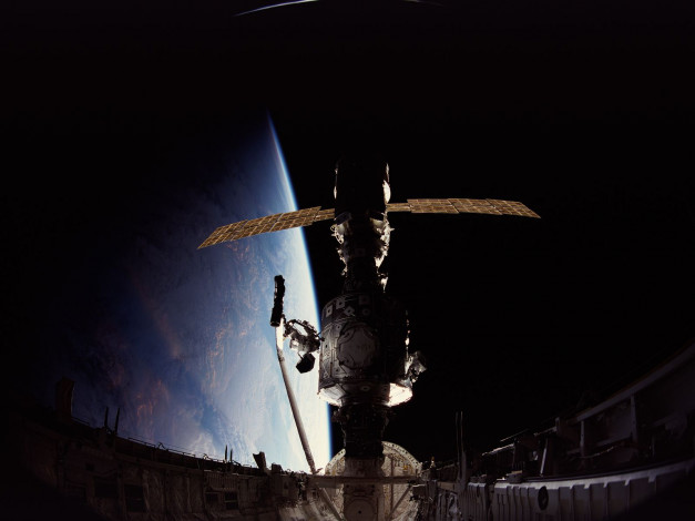 Обои картинки фото строительство, мкс, космос, космические, корабли, станции