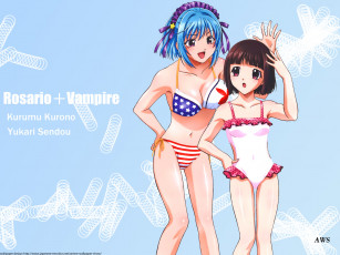 Картинка аниме rosario vampire