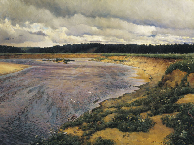 Обои картинки фото илья, остроухов, рисованные