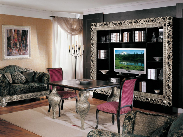 Обои картинки фото интерьер, гостиная