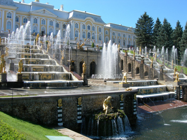 Обои картинки фото петергоф, города, санкт, петербург, россия