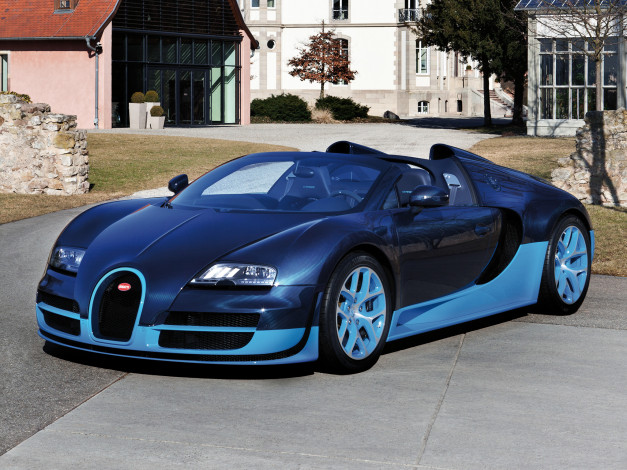 Обои картинки фото bugatti, veyron, grand, sport, roadster, vitesse, автомобили