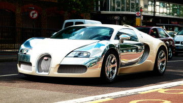 Картинка bugatti veyron автомобили выставки уличные фото спортивные automobiles s a франция класс-люкс