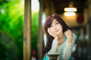 Картинка девушки -unsort+ азиатки лицо взгляд