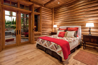 Картинка интерьер спальня кровать