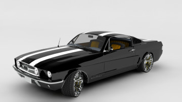 Картинка автомобили 3д mustang fastback