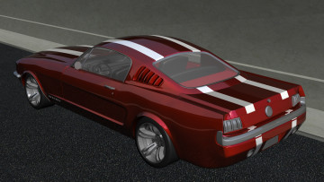 Картинка автомобили 3д mustang fastback