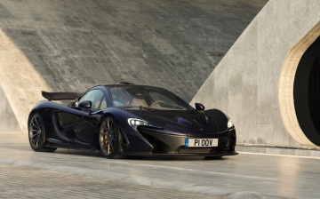 Картинка 2014+mc+laren+p1 автомобили mclaren черный mc laren тюнинг