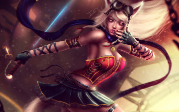 Картинка фэнтези существа очки ключ катана