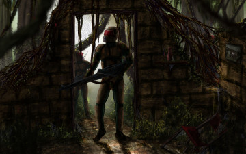 Картинка солдаты фэнтези люди оружие