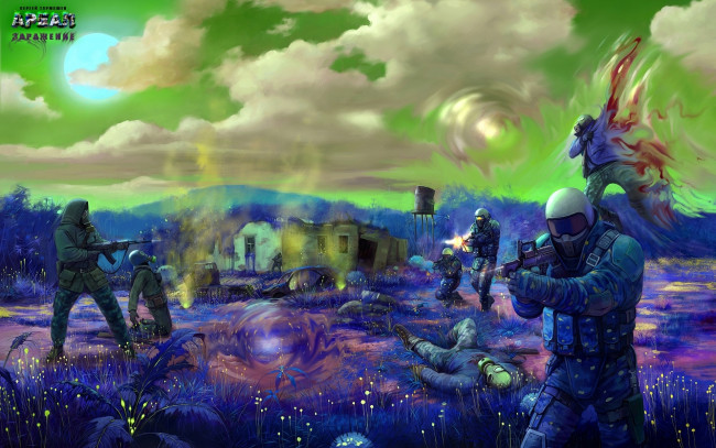 Обои картинки фото фэнтези, люди, солдаты, будущее, мир, иной, битва