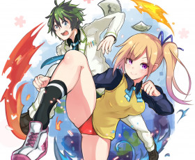 Картинка аниме musaigen+no+phantom+world девушка парень