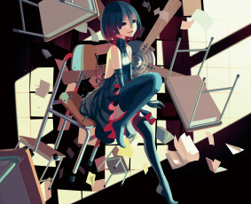 Картинка аниме bakemonogatari девушка