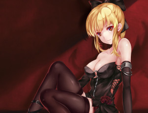 Картинка аниме unknown +другое фон взгляд девушка