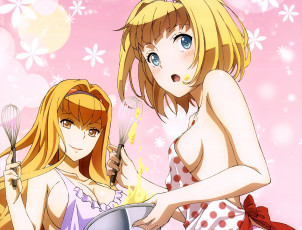 обоя аниме, heavy object, девушки