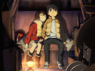 Картинка аниме boku+dake+ga+inai+machi дети фонарь