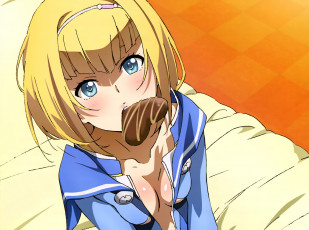 Картинка аниме heavy+object девушка