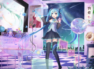 Картинка аниме vocaloid hatsune miku kinom