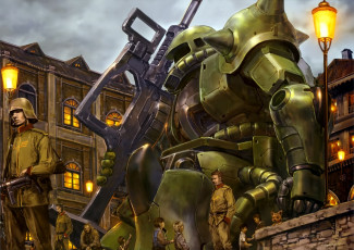 Картинка аниме mobile+suit+gundam люди робот