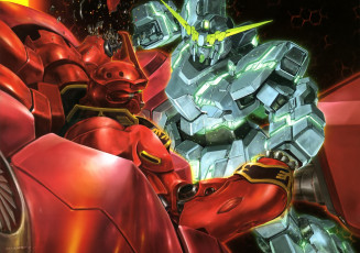 Картинка аниме mobile+suit+gundam роботы
