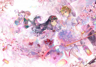 Картинка аниме card+captor+sakura card captor sakura daidouji tomoyo kero kinomoto li meiling xiaolang ekira nieto