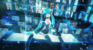 Картинка аниме vocaloid hatsune miku awakawayui