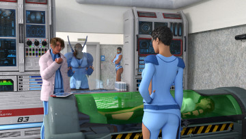 Картинка 3д+графика фантазия+ fantasy взгляд девушки фон