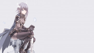 Картинка аниме оружие +техника +технологии меч девушка арт touma kisa