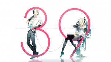 Картинка аниме vocaloid девушка парень