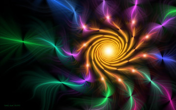 Картинка 3д+графика фракталы+ fractal цвета узор фон