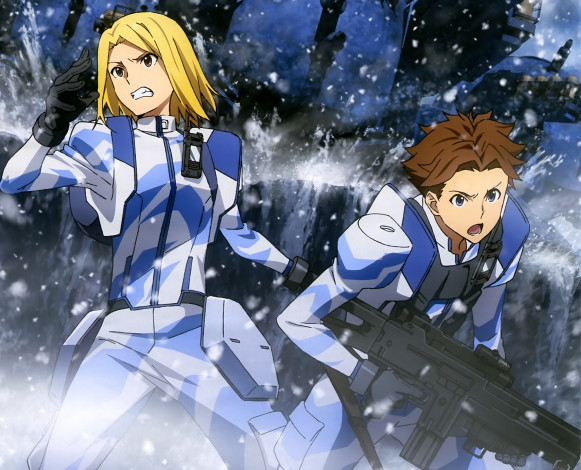 Обои картинки фото аниме, heavy object, quenser, barbotage, heivia, winchell, heavy, object