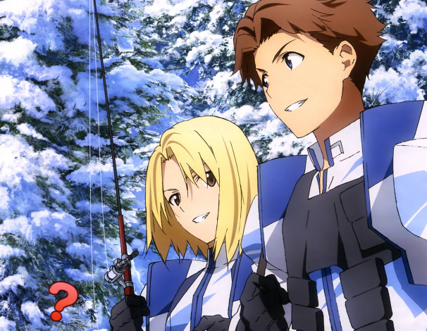 Обои картинки фото аниме, heavy object, парни