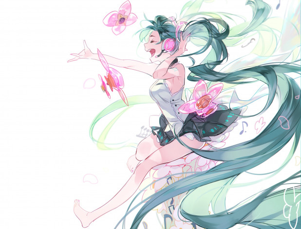 Обои картинки фото аниме, vocaloid, девушка