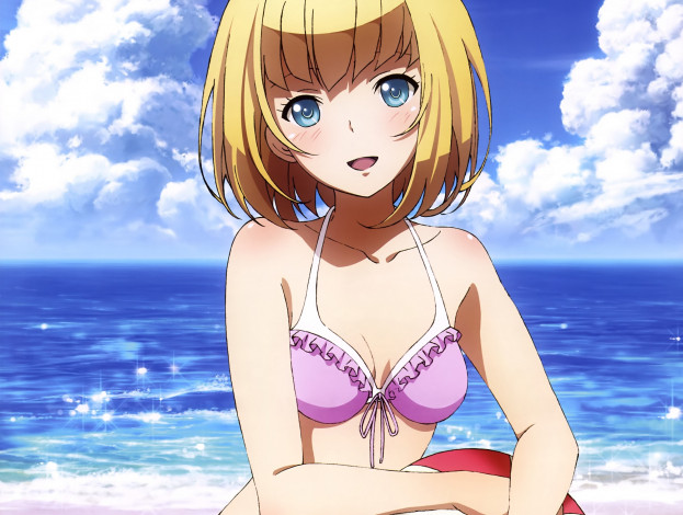 Обои картинки фото аниме, heavy object, девушка