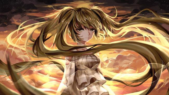 Обои картинки фото аниме, vocaloid, вокалоид