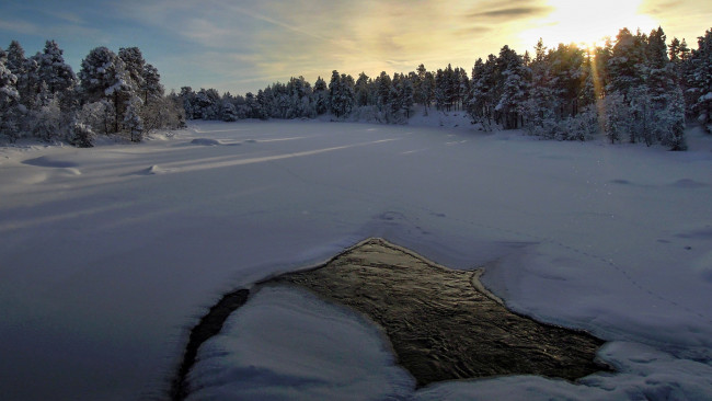 Обои картинки фото природа, зима, снег