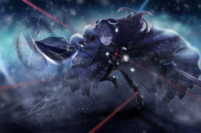 Обои картинки фото аниме, оружие,  техника,  технологии, gradonlong, арт, девушка