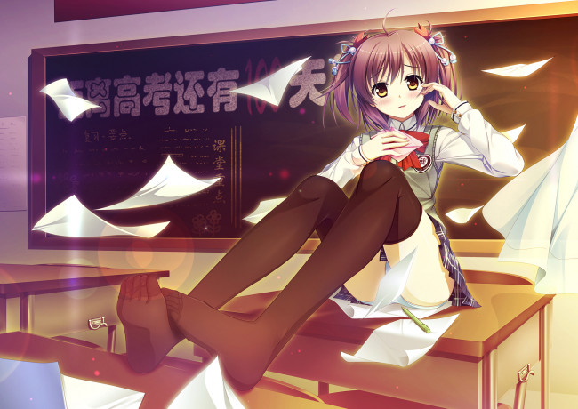 Обои картинки фото аниме, unknown,  другое, класс, девушка, 33paradox