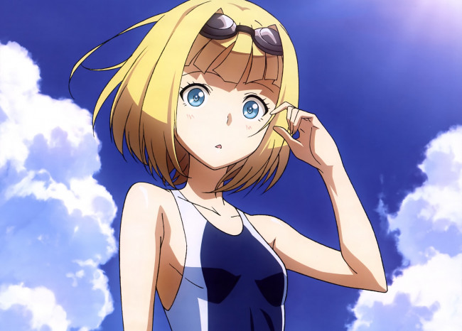 Обои картинки фото аниме, heavy object, девушка