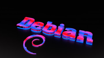 Картинка компьютеры debian фон логотип