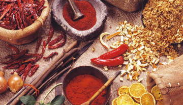 Картинка еда крупы +зерно +специи +семечки специи перец лук мешковина цедра лимоны