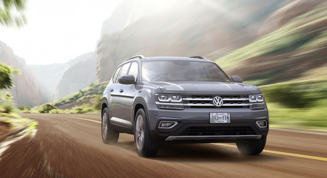 Обои картинки фото volkswagen atlas 2018, автомобили, volkswagen, crossover, 2018, atlas