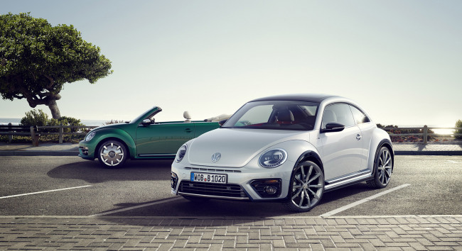 Обои картинки фото volkswagen beetle coupe and cabrio 2017, автомобили, volkswagen, 2017, cabrio, coupe, beetle