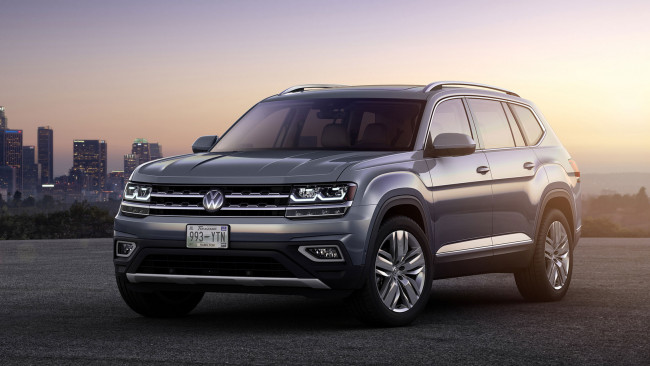 Обои картинки фото volkswagen atlas 2018, автомобили, volkswagen, atlas, crossover, 2018