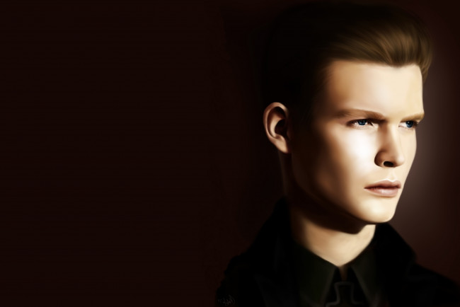 Обои картинки фото рисованное, люди, парень