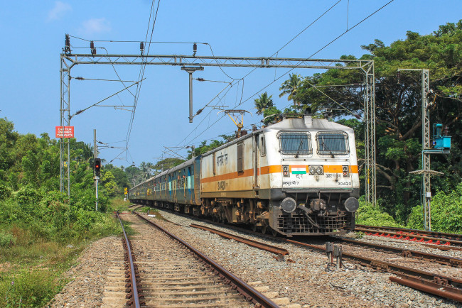 Обои картинки фото техника, электровозы, состав, локомотив