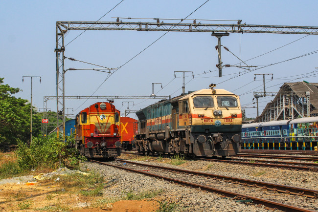 Обои картинки фото техника, поезда, состав, локомотив