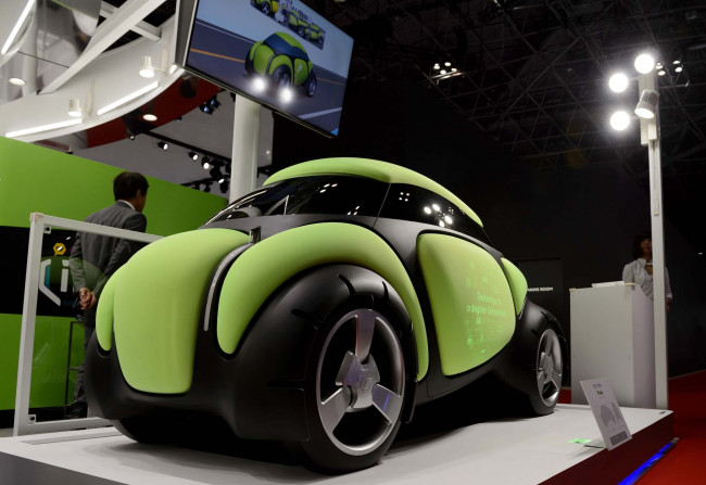 Обои картинки фото toyoda gosei flesby tms-1 concept 2015, автомобили, выставки и уличные фото, 2015, concept, tms-1, flesby, gosei, toyoda